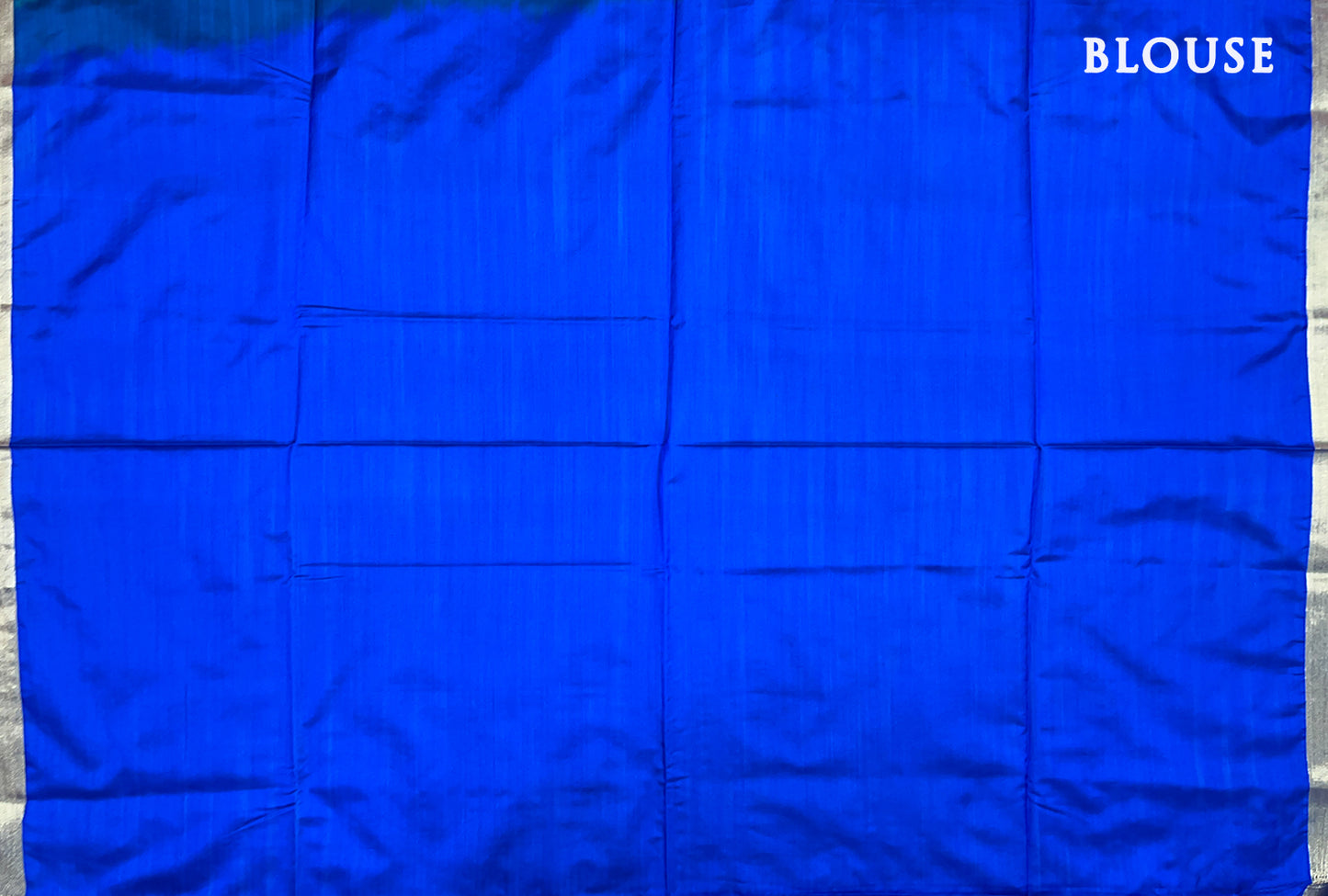 Green with Blue Kanchipuram semi soft silk saree