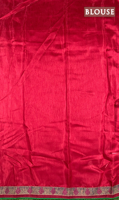 Pink georgette saree