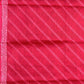 Dark pink printed cotton saree