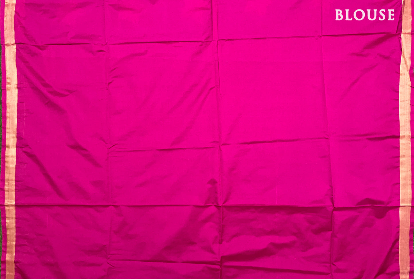 Royal Blue with Pink Kanchipuram Semi Soft Silk Saree