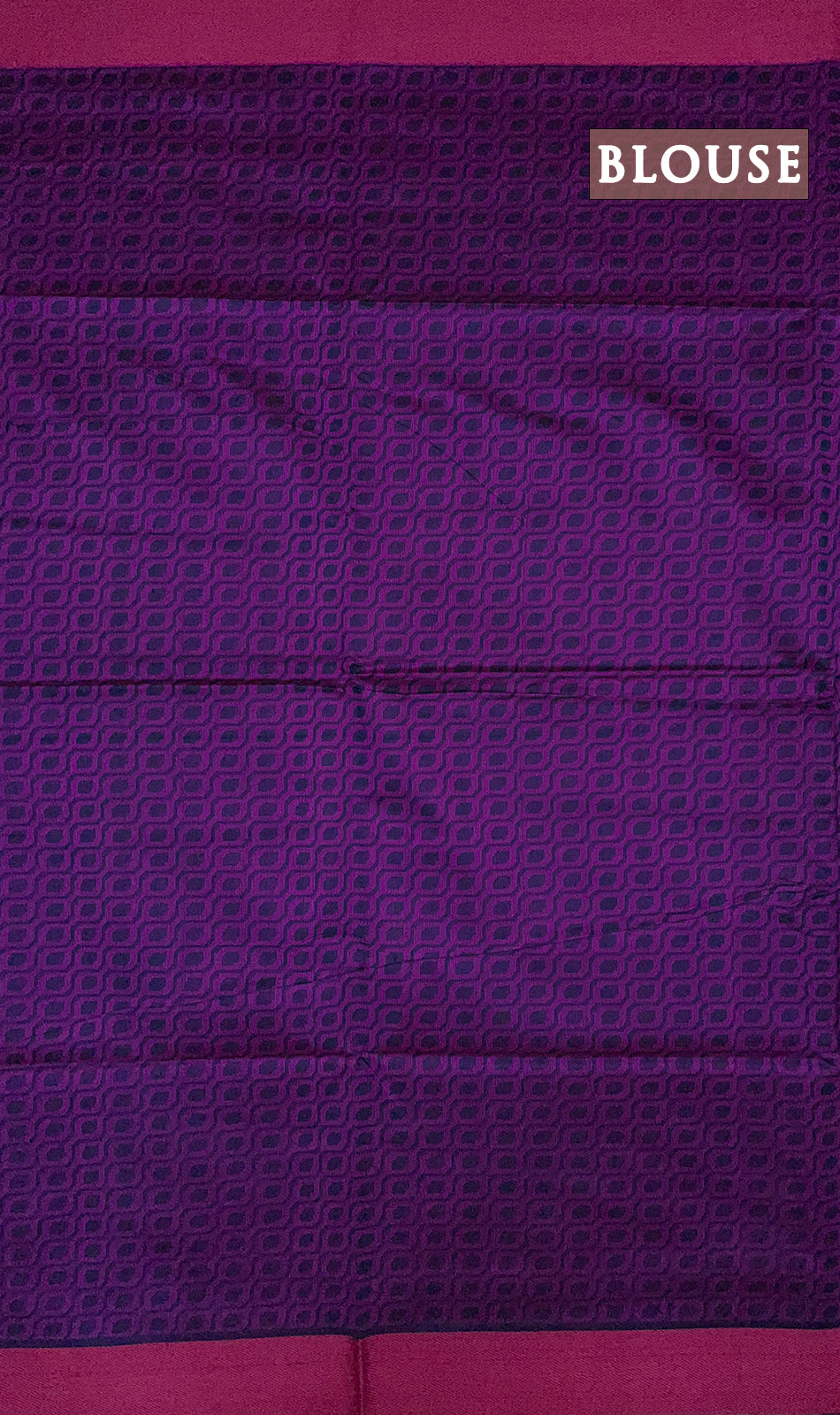 Ink blue and violet chanderi silk cotton saree