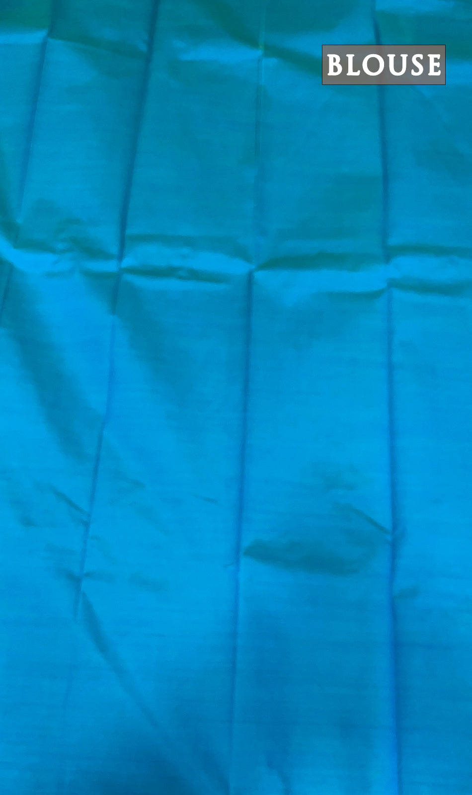 Turquoise kanchipuram silk saree