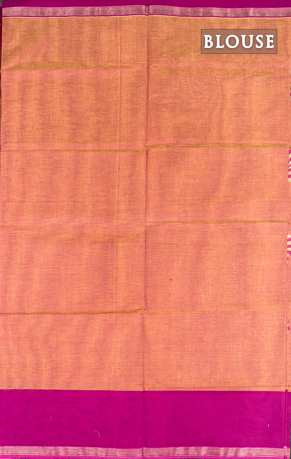 Orange & Pink pure rich cotton saree