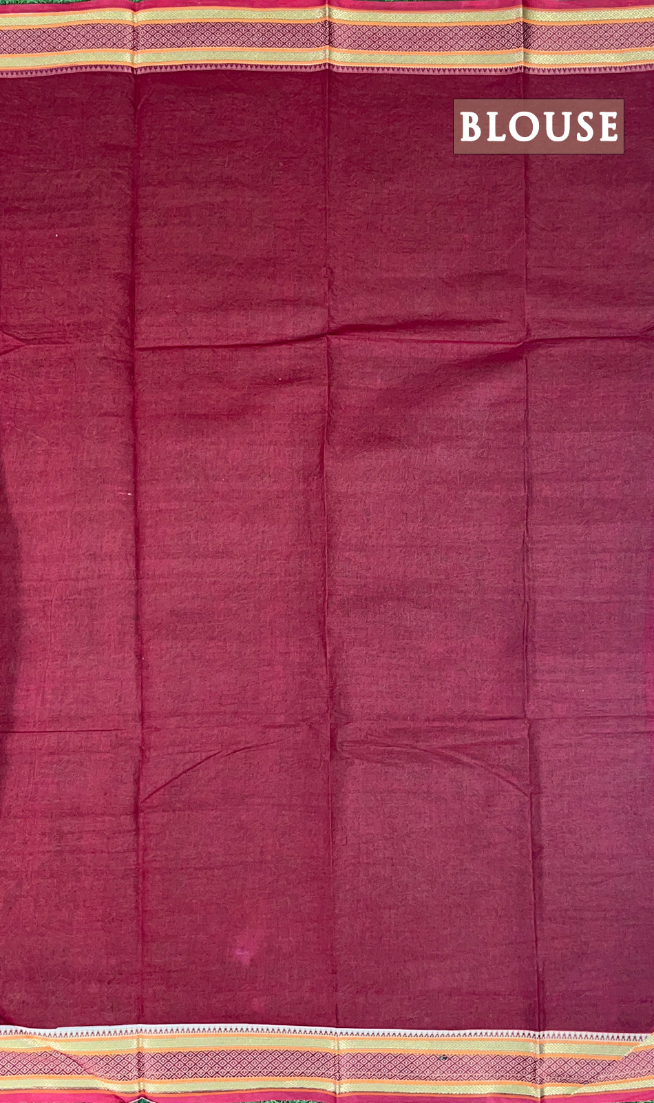 Ash and maroon printed cotton saree