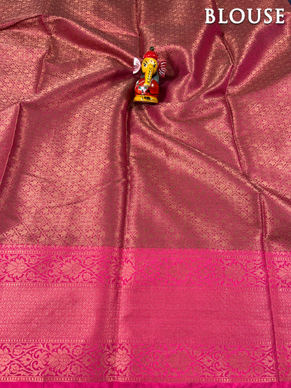 Royal blue banarasi chanderi cotton saree