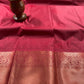 Sandal kanchipuram silk saree