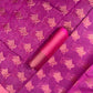 Purple banarasi chanderi cotton saree