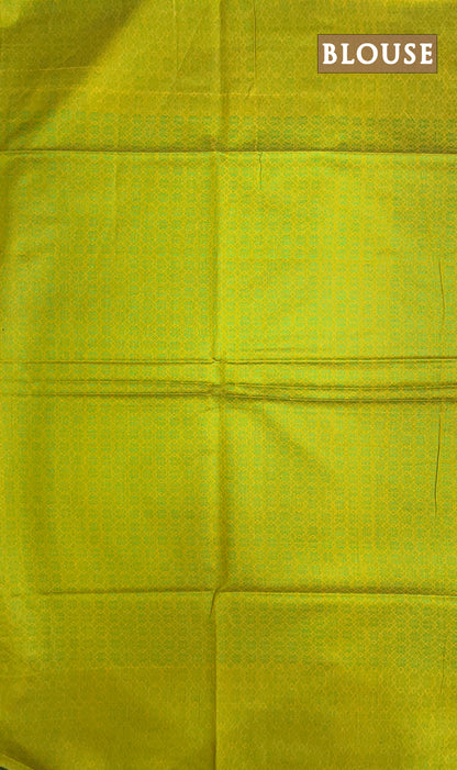 Mustard yellow chanderi silk cotton saree