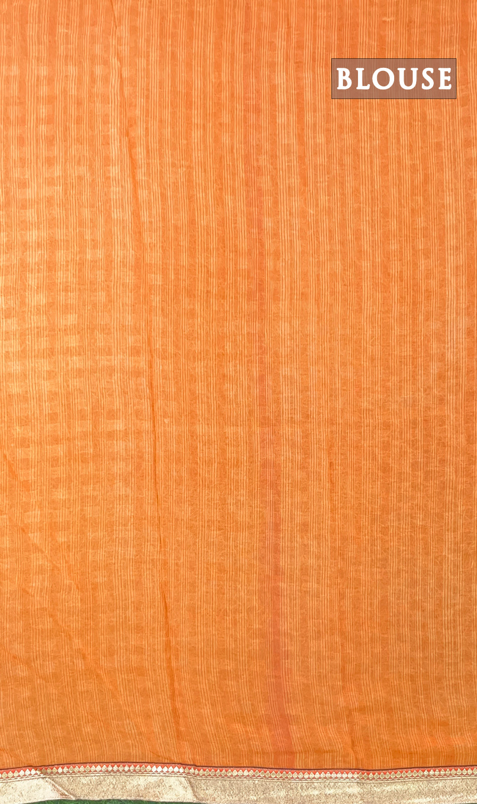 Dual shade of peach georgette saree