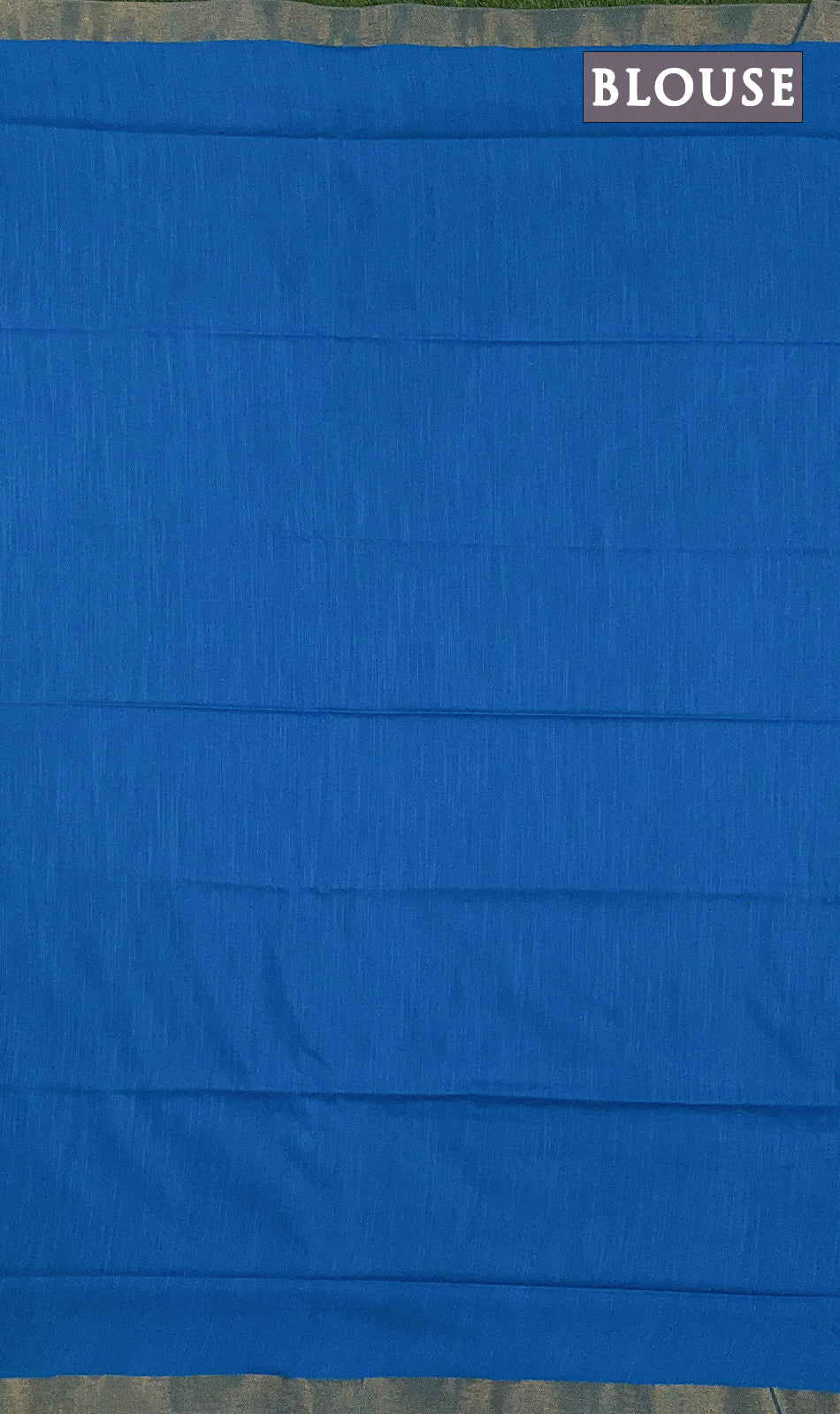 Black and blue magizham semi linen silk saree