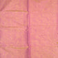 Pink and yellow shade pure rich cotton saree