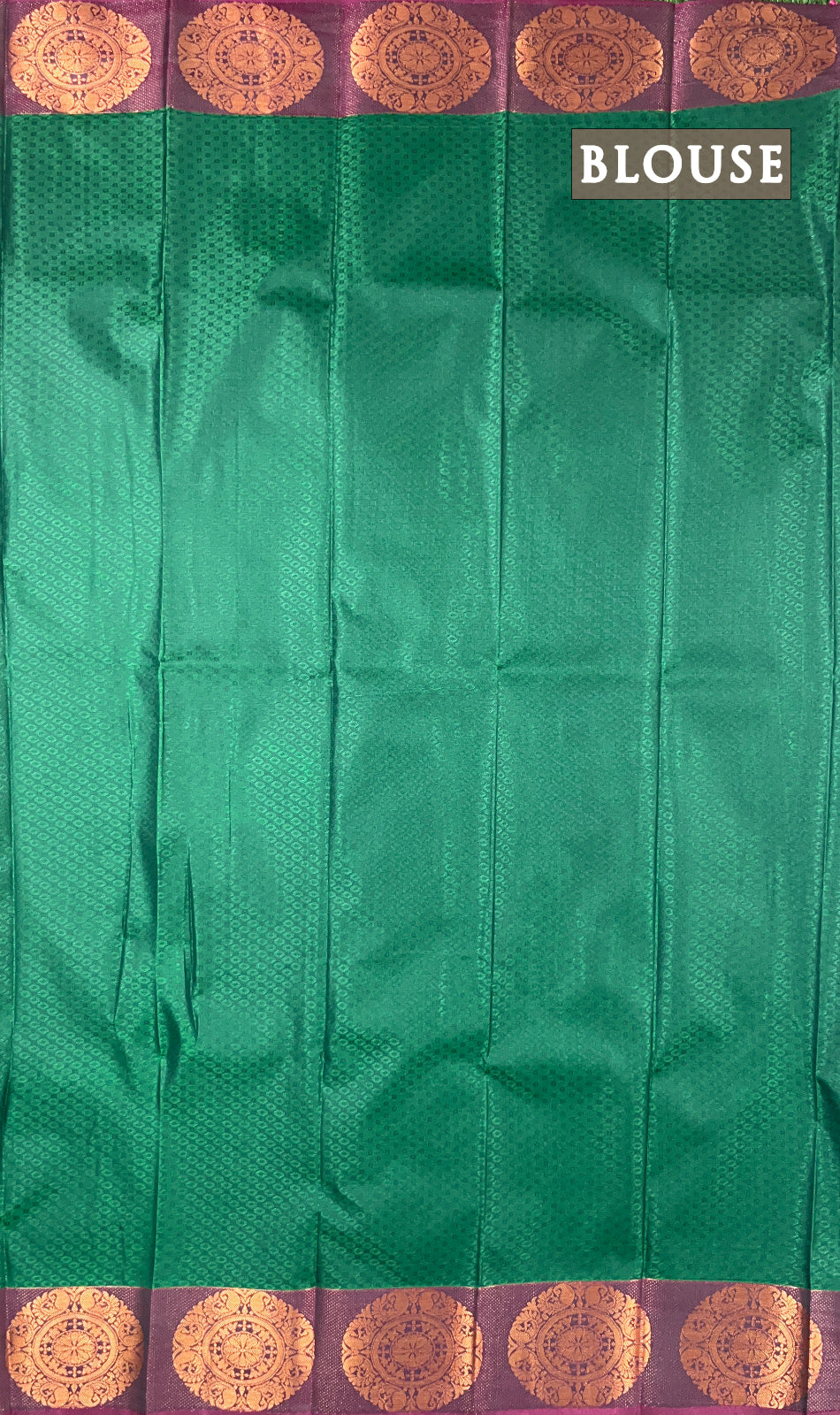 Dual shade of orange and green semi silk saree