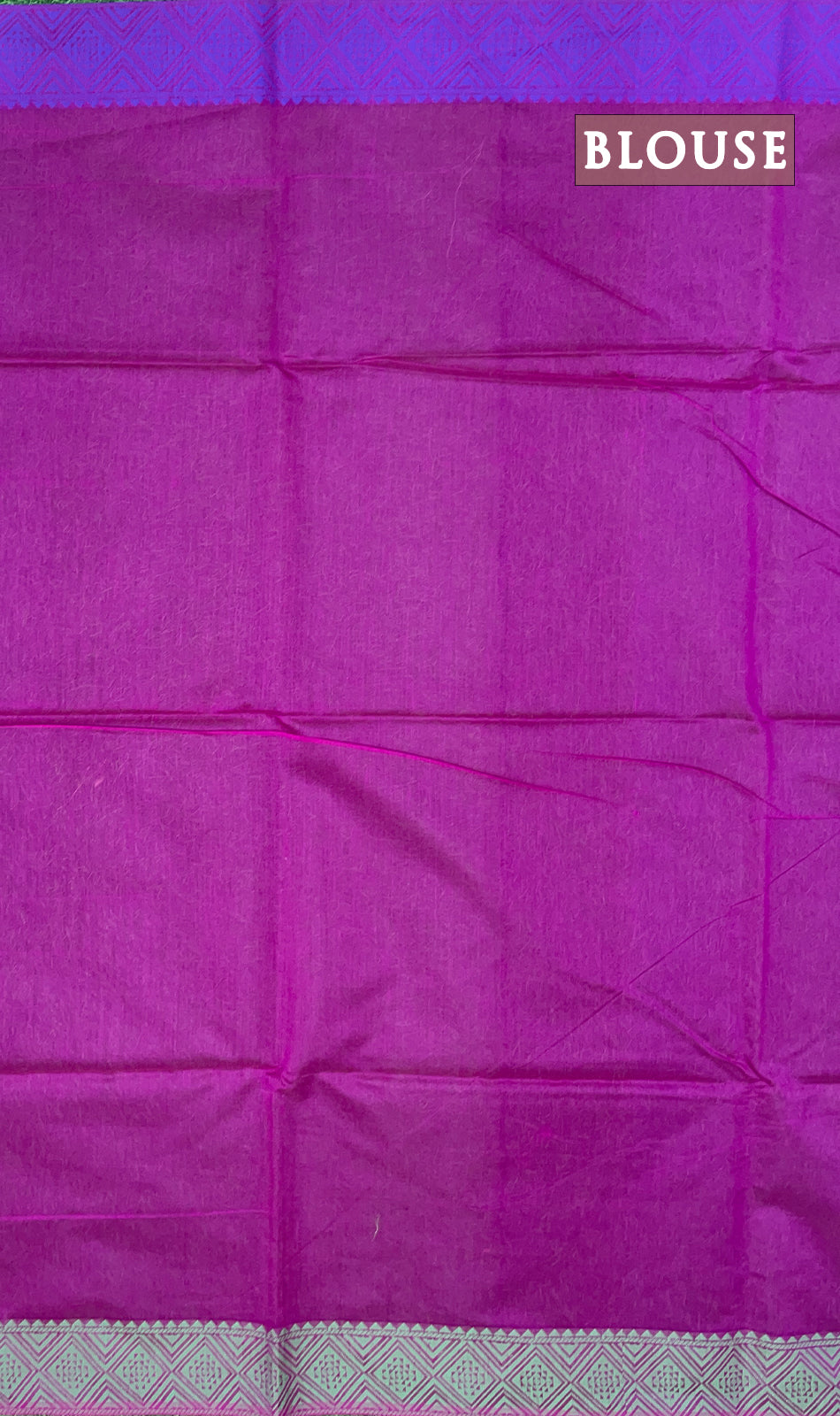 Beet red chanderi silk cotton saree