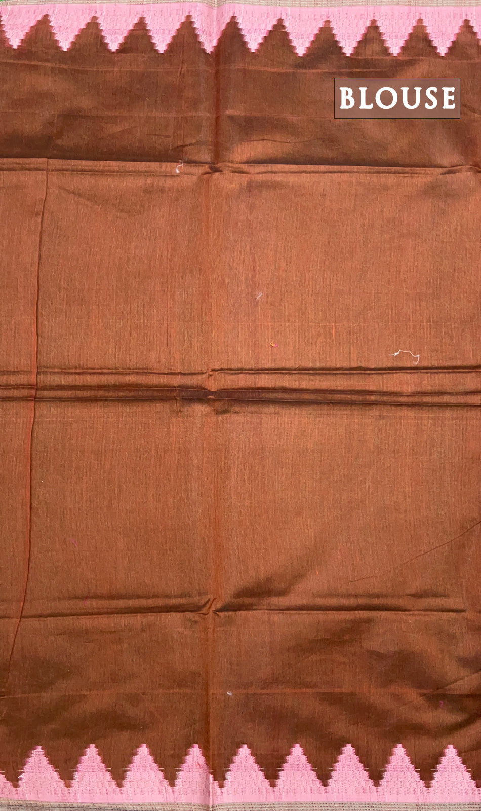 Brown chanderi silk cotton saree