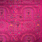 Blue and pink madhubaani printed silk cotton saree
