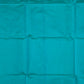 Turquoise chanderi silk cotton saree