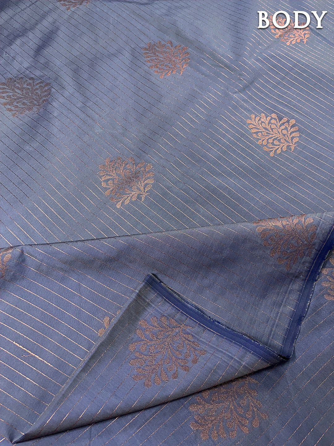 Grey kanchipuram soft silk saree