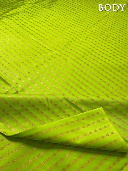 Green kanchipuram soft silk saree