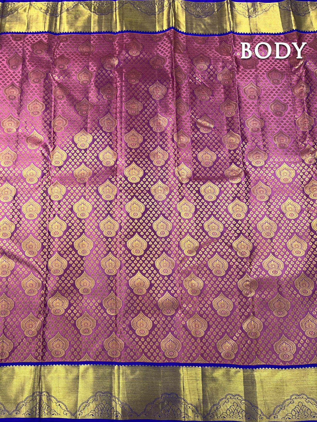 Pink kanchipuram pure silk saree