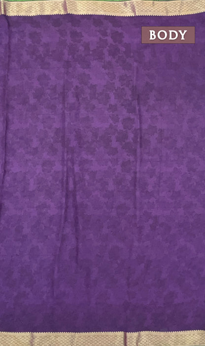 Purple georgette saree