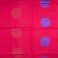 Red chanderi silk cotton saree