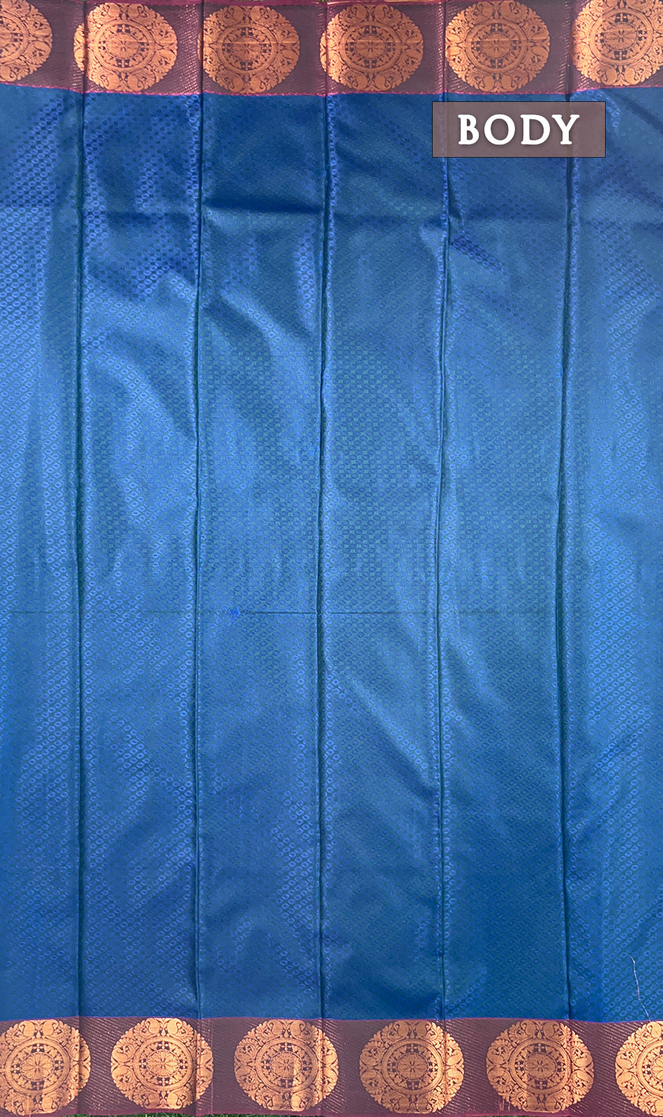 Dual shade of blue and pink semi silk saree