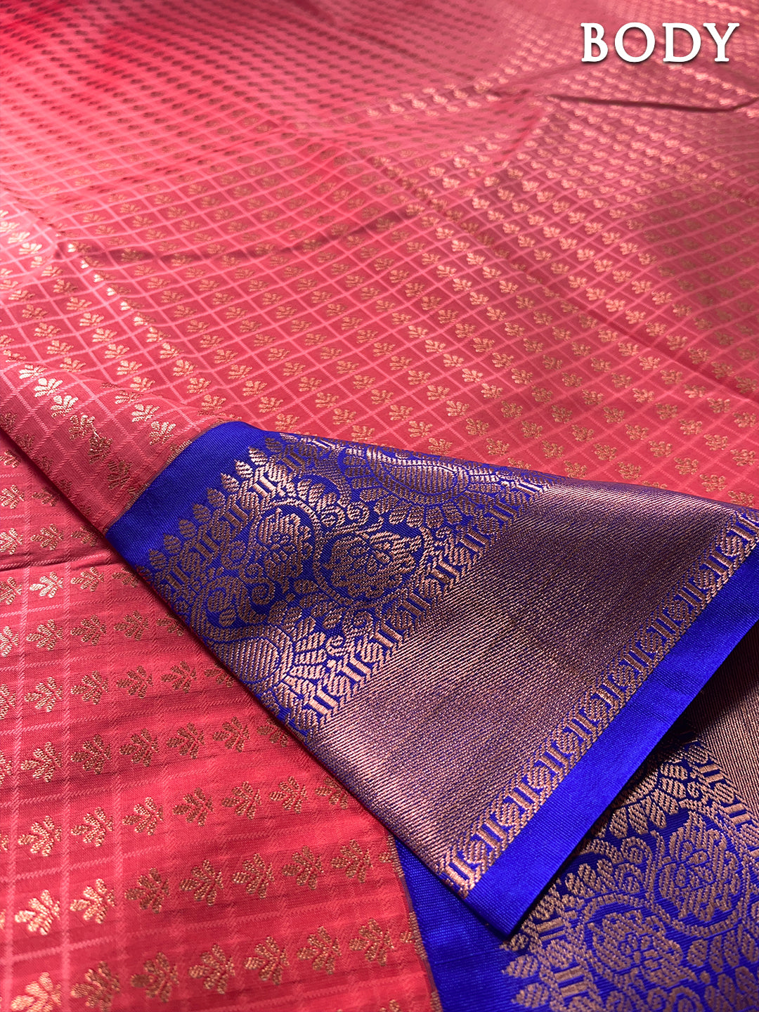 Red kanchipuram silk saree