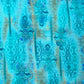 Dual shade of blue digital print saree