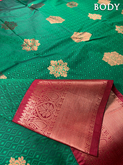 Green kanchipuram silk saree