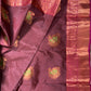 Maroon kanchipuram pure silk saree