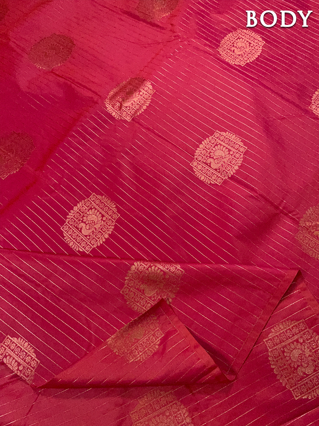 Red kanchipuram soft silk saree