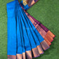 Dual shade of blue and violet semi silk saree