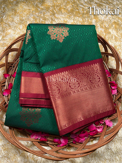 Green kanchipuram silk saree