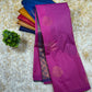 Pink kanchipuram soft silk saree