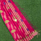 Pink chanderi silk cotton saree