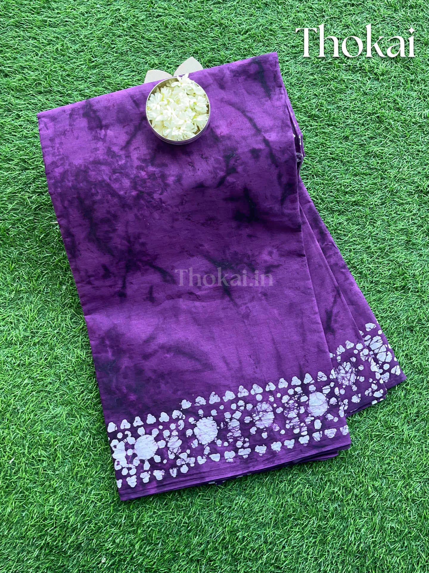Violet snegham cotton saree