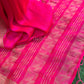 Dual shade of pink mysore crepe semi silk saree
