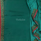 Dual shade of green and turquoise shade satin silk saree