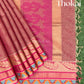 Light red and brown pure rich cotton saree