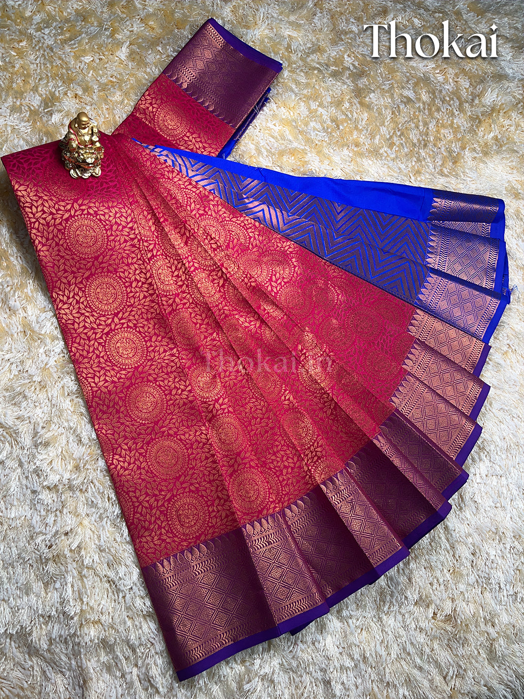 Red kanchipuram silk saree