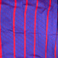 Dark pink and royal blue semi silk saree