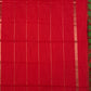 Black and red magizham semi linen silk saree