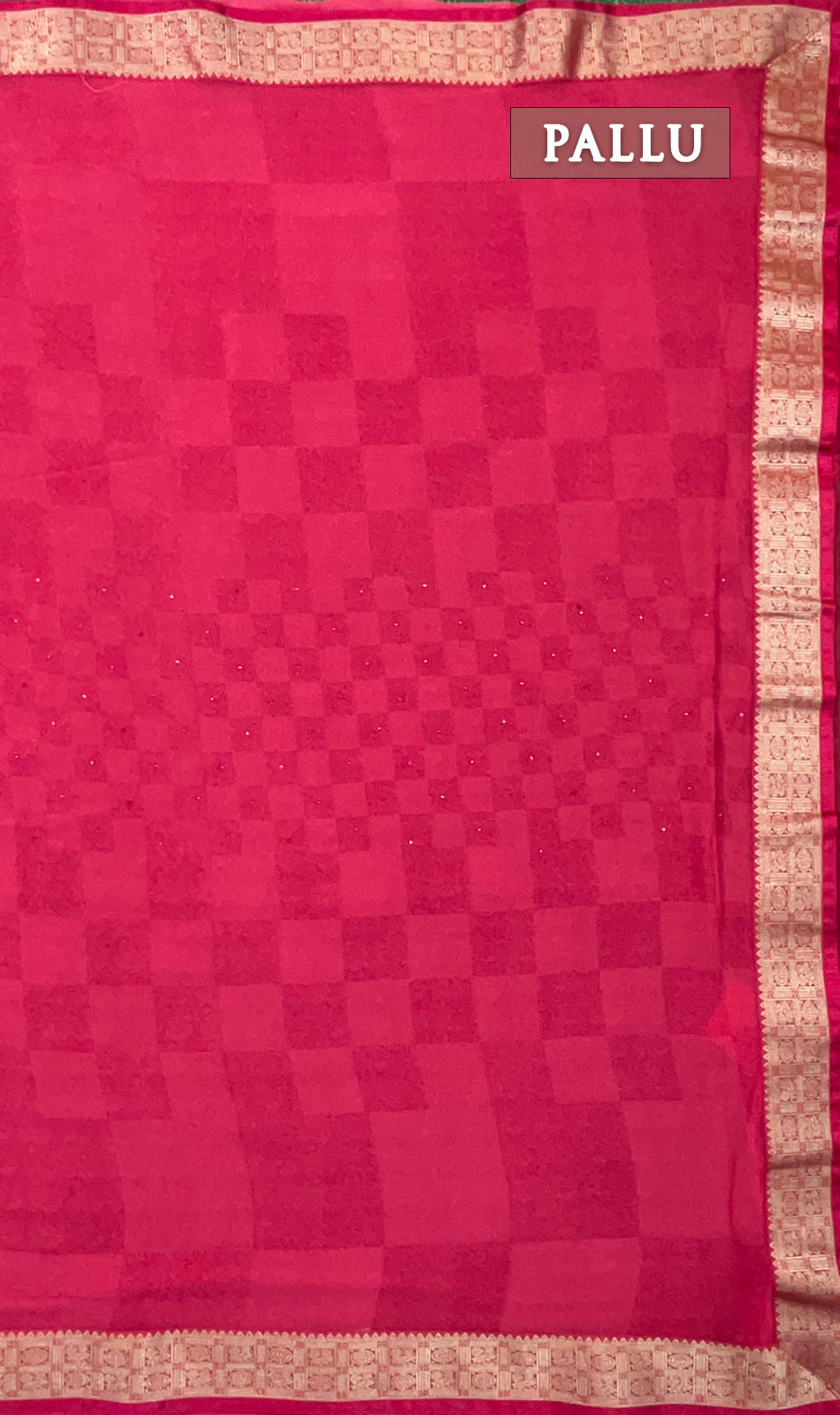 Pink georgette saree