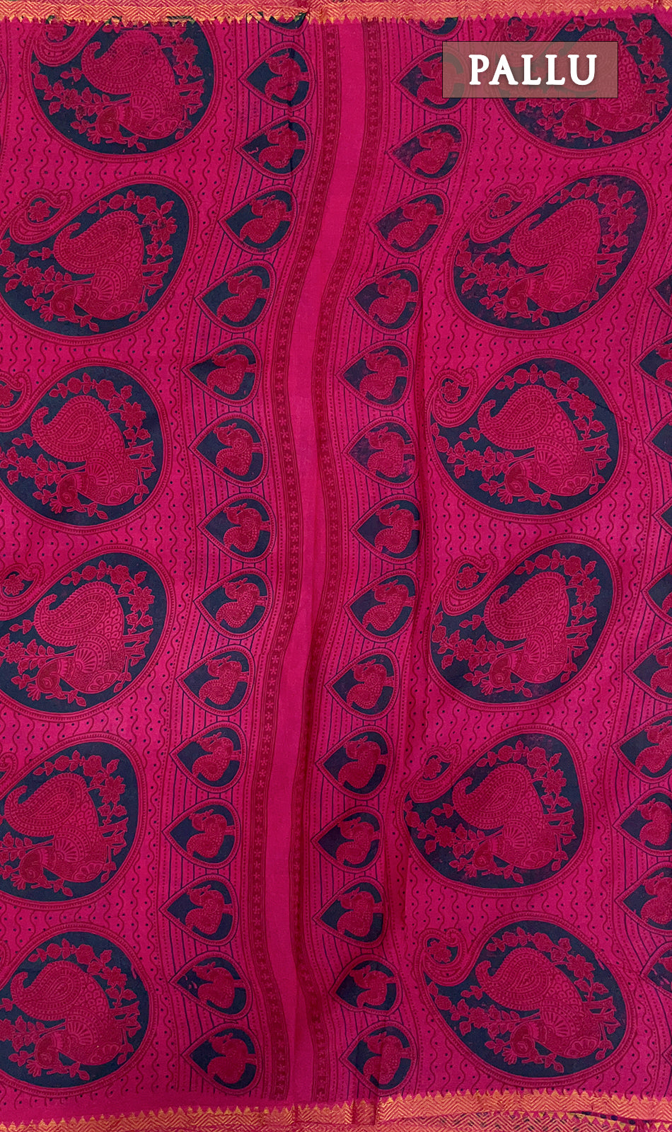 Beet red thokai sungudi cotton saree