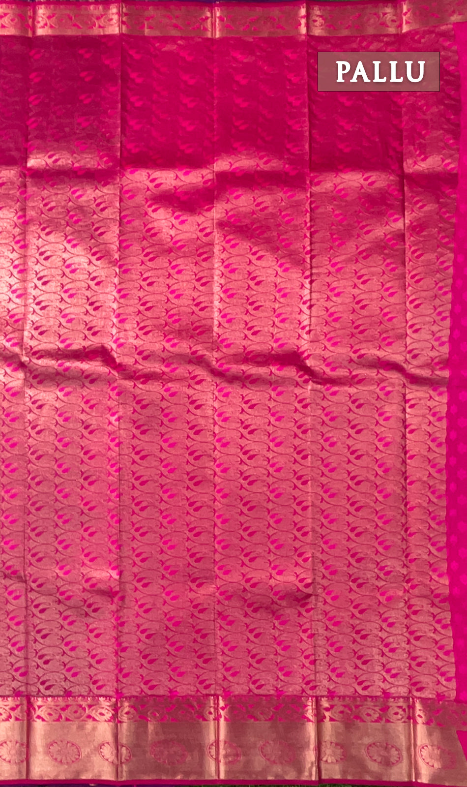 Dual shade of violet and pink semi silk saree