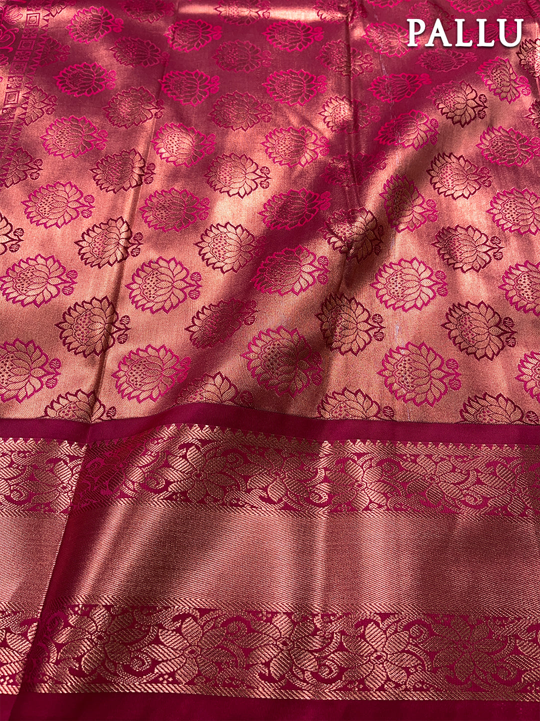 Blue kanchipuram silk saree
