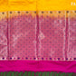Mango Yellow with Rani Pink Kanchipuram semi soft silk saree