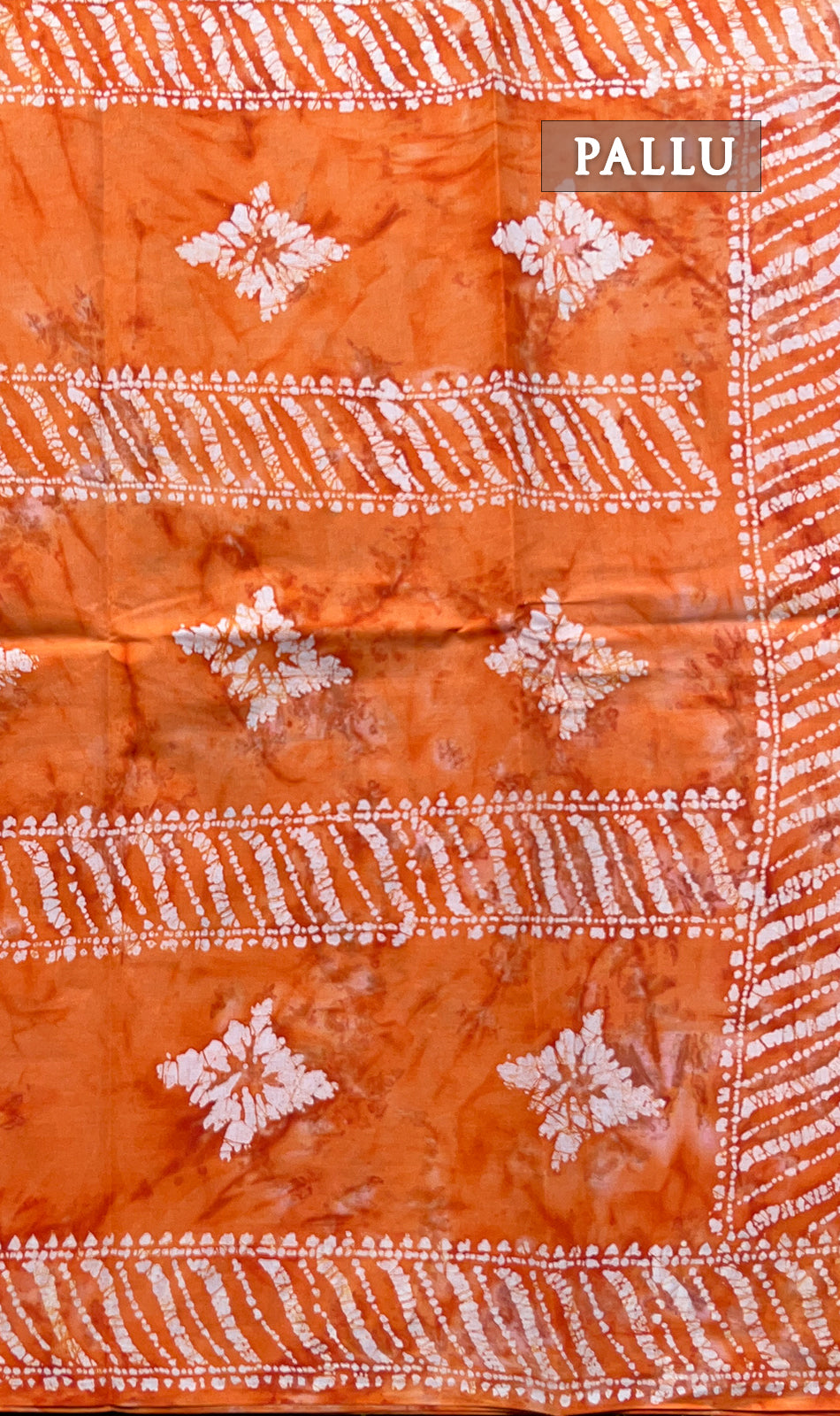 Orange snegham cotton saree