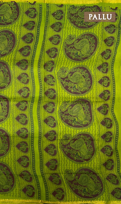 Green thokai sungudi cotton saree