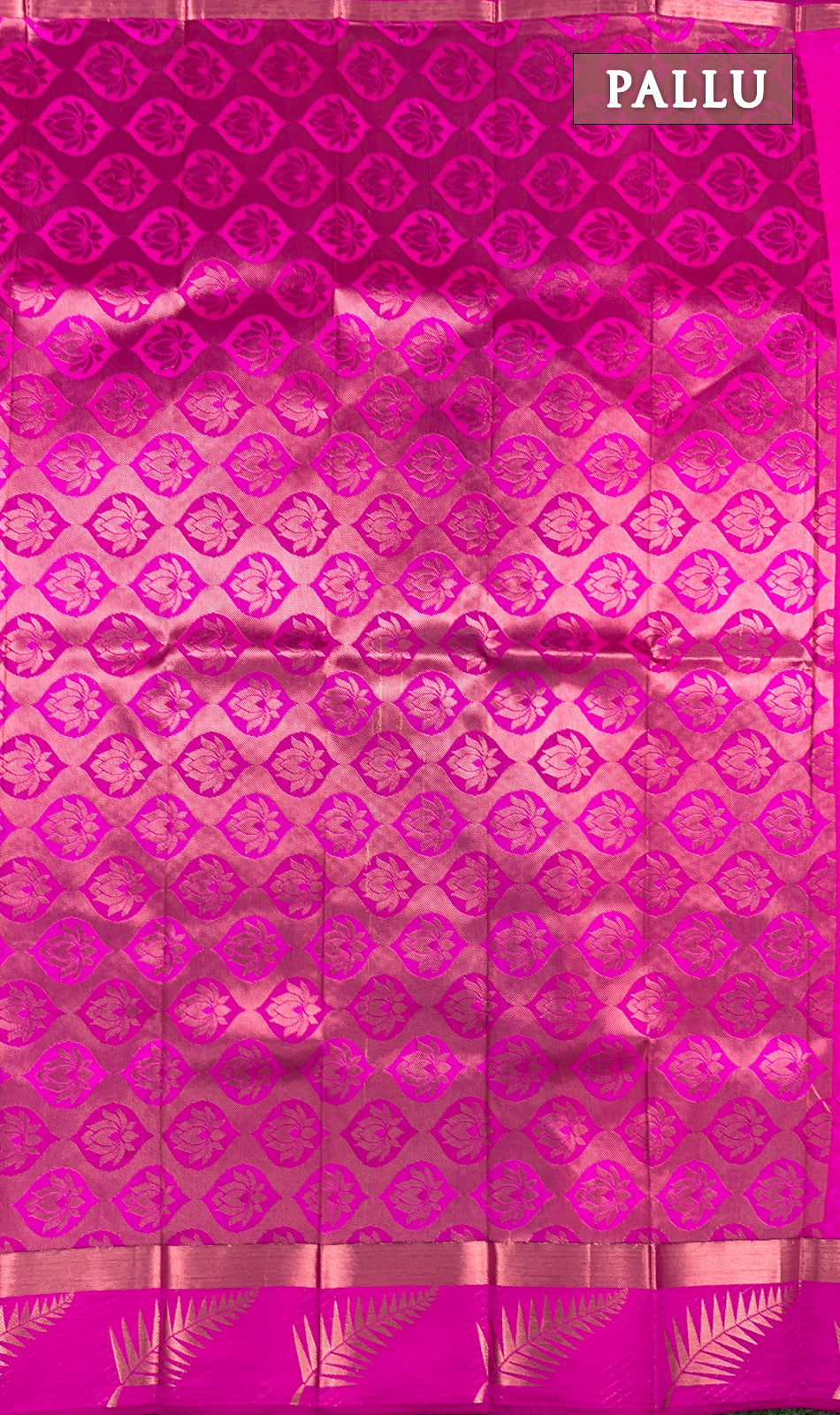 Dual shade of Royal blue and pink semi silk saree
